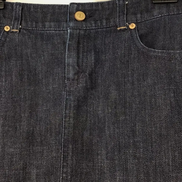 Lilly Pulitzer Dempsey Palm Beach Fit Denim Skirt Size 10 - Picture 6 of 6